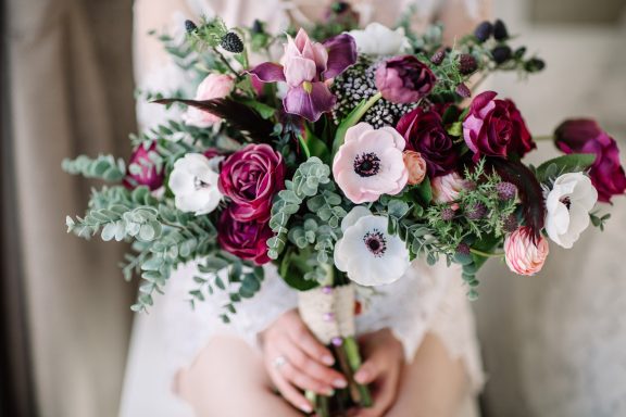 Wedding flowers pink red Pink, red and white wedding flowers